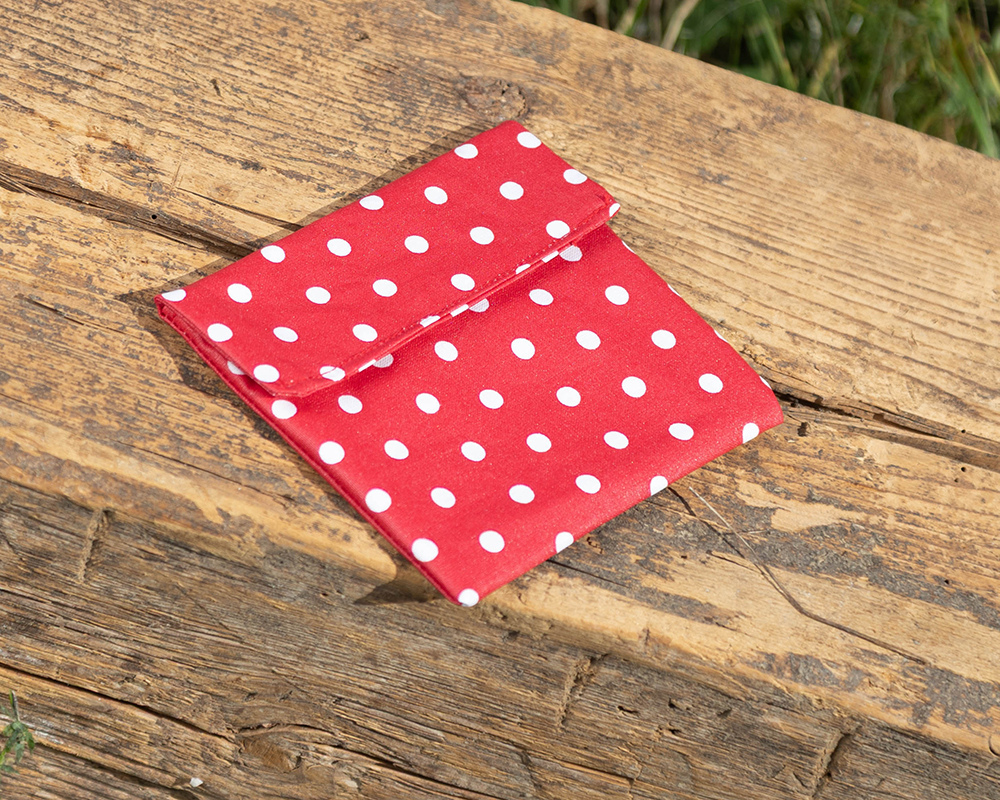 Znünitäschli rot mit Punkten